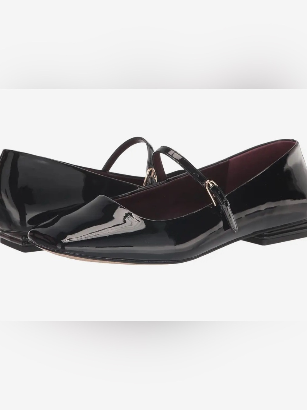 Flats Mary Janes Style Patent Leather Black Shoes Women’s 9 Franco Sarto Flats